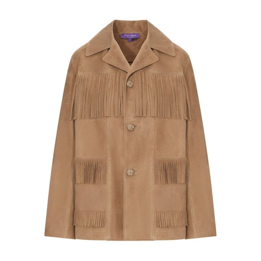 Ralph Lauren Women Western Suede Jacket With Fringes - Picture 1 of 2